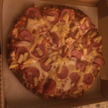 Grandslam Pizza - Medium Hawaiian pizza. Was pretty good. - Pizza Near Me - Dripping Springs, Texas