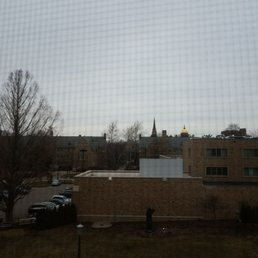 Golden Dome Bassilica and my old dorm Dillon Hall in one pic. Nice.