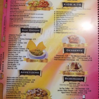 Crazy Mexico - Menu - Mexican Near Me - Burlington, North Carolina