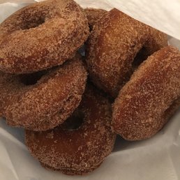 Apple cider donuts- They were just put out for sale when we arrived...they were still warm Apple cider donuts- They were just put out for sale when we arrived...they were still warm