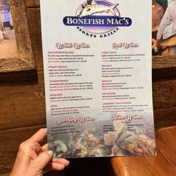 Wine list Wine list