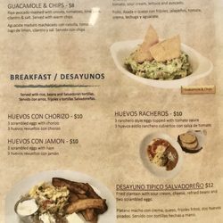 Pupuseria Cheros - Menu