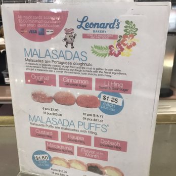 Leonard's Bakery - More details Menu - Bakeries Near Me - Honolulu, Hawaii Leonard's Bakery - More details Menu - Bakeries Near Me - Honolulu, Hawaii