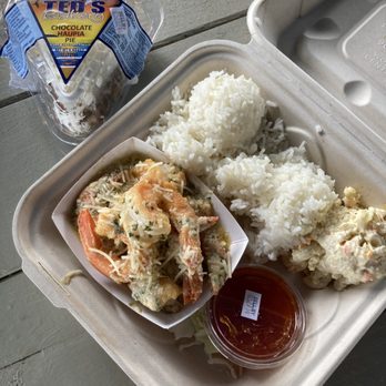 Ted's Bakery - Garlic shrimp plate - Bakeries Near Me - Haleiwa, Hawaii