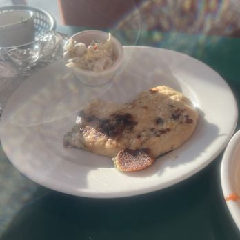 La Salvadorena Restaurant - One extra spinach pupusa with curtido. - Mexican Near Me - Aberdeen, Washington
