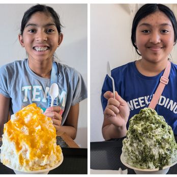 Kamurocho - Mango (L) and Matcha (R) pictured - Shaved Ice Near Me - Pleasanton, California