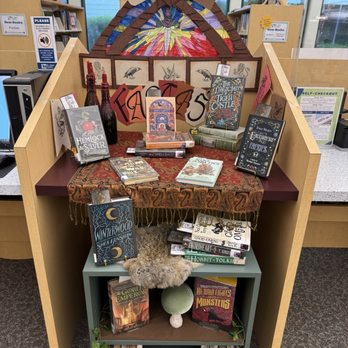 St Johns County Public Library System - Fantasy-themed book display - Libraries Near Me - Saint Augustine, Florida