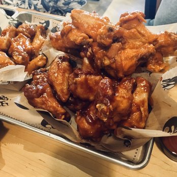 Fire Wings - 30 wings, 3 sauces: BBQ, Mild Buffalo & Hot Buffalo - Chicken Wings Near Me - San Bernardino, California Fire Wings - 30 wings, 3 sauces: BBQ, Mild Buffalo & Hot Buffalo - Chicken Wings Near Me - San Bernardino, California