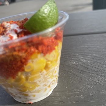 Mochileros Street Food - Street corn in a cup. - Food Trucks Near Me - Anchorage, Alaska