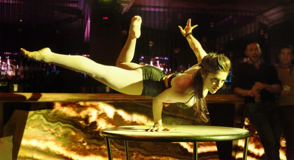 Photo of Supperclub - San Francisco, CA, US. this performer wasn't there when i was, she was in Europe but this pic was on pinterest.