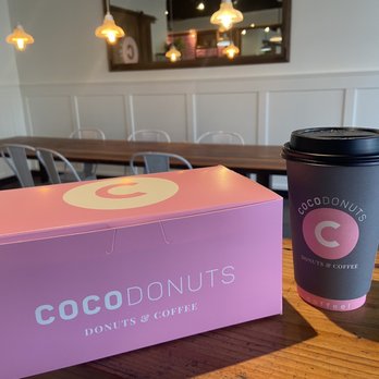 Coco Donuts - a cup of coffee and a box of donuts - Donuts Near Me - Portland, Oregon Coco Donuts - a cup of coffee and a box of donuts - Donuts Near Me - Portland, Oregon