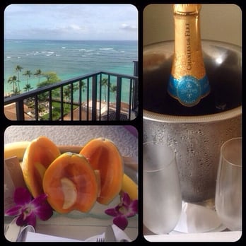 Halekulani Hotel - Champagne & Papaya to start the trip - Hotels Near Me - Honolulu, Hawaii