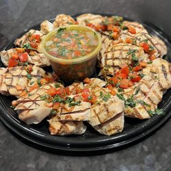 Sunrise Bistro - Grilled chicken platter with salsa from Sunrise Bistro & Catering.
