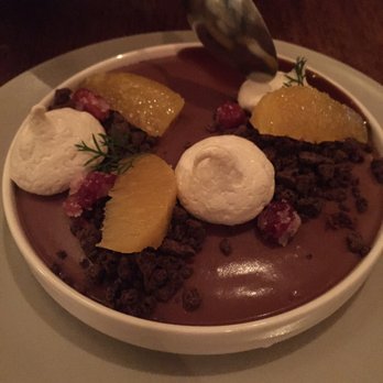 New Rivers - Chocolate custard dessert - divine!!! - New American Near Me - Providence, Rhode Island