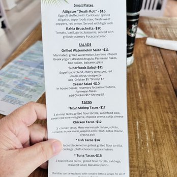 Alligator Reef Club - a menu for lunch - Bars Near Me - Melbourne, Florida