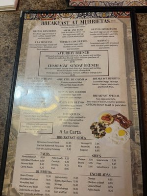 Menu photo 3 Murrieta's Mexican Restaurant Bonita, CA Menu photo 3 Murrieta's Mexican Restaurant Bonita, CA