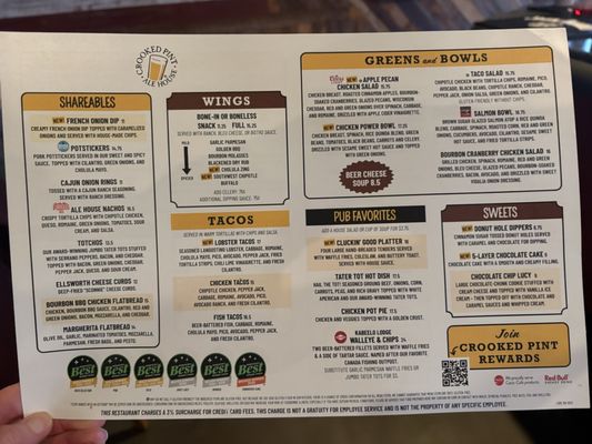 Menu photo 1 Crooked Pint Ale House Maplewood, MN Menu photo 1 Crooked Pint Ale House Maplewood, MN