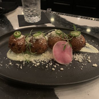 Mariposa - Corn Fritters - Tapas/Small Plates Near Me - Charlotte, North Carolina Mariposa - Corn Fritters - Tapas/Small Plates Near Me - Charlotte, North Carolina