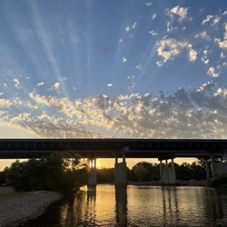 The Landing - Current River - Sunset by the river at the Landing.