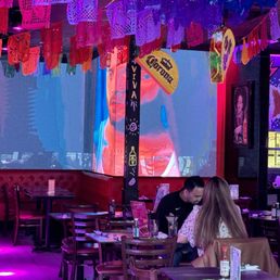 restaurant interior.