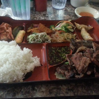 Koreana Restaurant - Bento box for LA Galbi - Korean Near Me - San Antonio, Texas