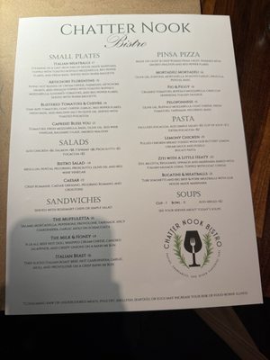 Menu photo 2 Chatter Nook Bistro Red Wing, MN
