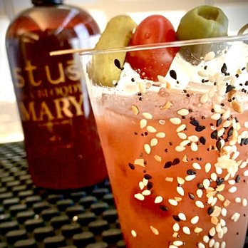 Dry Spokes - Bloody Mary with Stu's Bloody Mary mix and Free Spirts NA Gin - Cocktail Bars Near Me - Omaha, Nebraska Dry Spokes - Bloody Mary with Stu's Bloody Mary mix and Free Spirts NA Gin - Cocktail Bars Near Me - Omaha, Nebraska