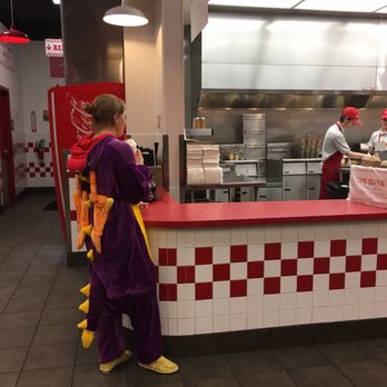 Five Guys - The Dragon waiting for her bacon burger. - Burgers Near Me - Puyallup, Washington