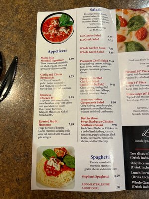 Menu photo 2 Stephens Pizzeria Gray, TN Menu photo 2 Stephens Pizzeria Gray, TN