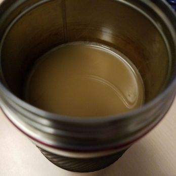 STARBUCKS - This watery mess is supposed to be a grande Americano with soy. There's no espresso in this joint. - Coffee & Tea Near Me - Springfield, Virginia