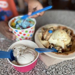 Kellerhaus - Cookie dough, shark attack, peanut butter on a waffle bowl.