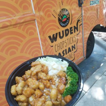 Wuden Chopsticks - Orange chicken-- I had high hopes. - Asian Fusion Near Me Wuden Chopsticks - Orange chicken-- I had high hopes. - Asian Fusion Near Me