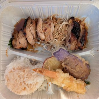 Gyotaku - BBQ chicken and tempura - Japanese Near Me - Honolulu, Hawaii Gyotaku - BBQ chicken and tempura - Japanese Near Me - Honolulu, Hawaii