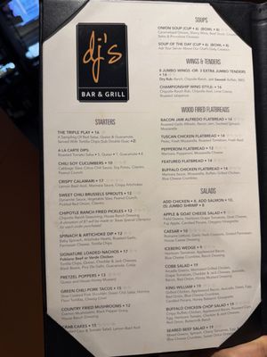 Menu photo 1 DJ's Bar and Grill  San Antonio, TX
