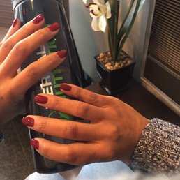 My Christmas nails - no chip  Love how thin they are even though it's no chip.