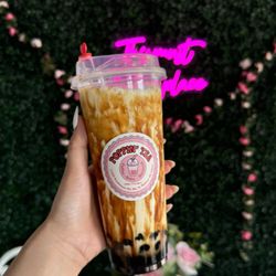 Poppin Tea - Cream Brulee Fresh Milk w Boba
