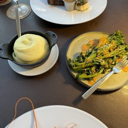 DUO Steak and Seafood - Potato purée, Grilled broccolini