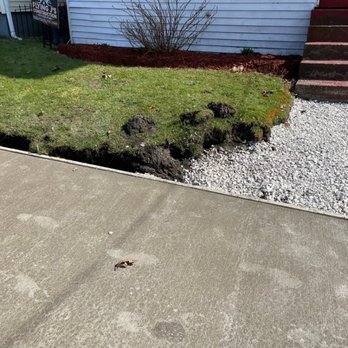 Flying J's Construction - Completely ruined the edges of my lawn. Even where there was no landing. He refused to fix it then said he would make it nice. - General Contractors Near Me - Erie, Pennsylvania