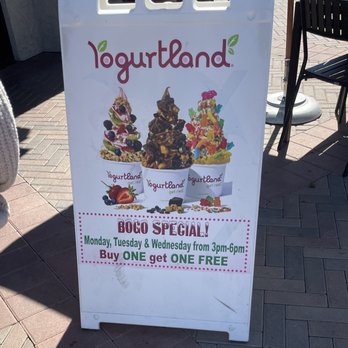 Yogurtland - Yogurt land special Monday- Wednesday/3-6pm - Ice Cream & Frozen Yogurt Near Me - Paramount, California Yogurtland - Yogurt land special Monday- Wednesday/3-6pm - Ice Cream & Frozen Yogurt Near Me - Paramount, California