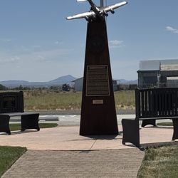 Erickson Aircraft Collection - B-17 monument down the street from the museum
