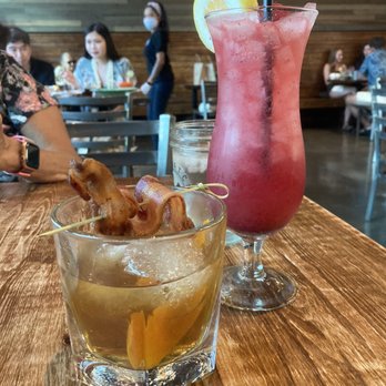 Scratch Kitchen - Old fashion w bacon ! and berry Collins cheers! - Breakfast & Brunch Near Me - Honolulu, Hawaii