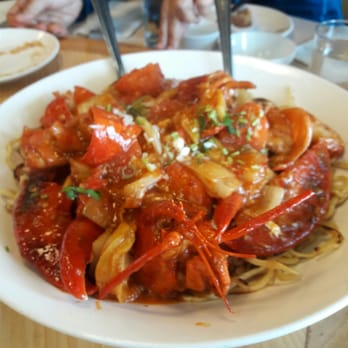 Koi Palace - Lobster and abalone over noodle - Dim Sum Near Me - Dublin, California