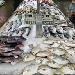 Good selection of fish. They'll clean, cut, and fry them for you for free!