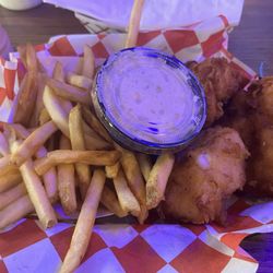 Eadies Fish House - Cod, fries, and coleslaw