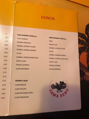 Menu photo 6 Sama Sebo Amsterdam, NH Menu photo 6 Sama Sebo Amsterdam, NH