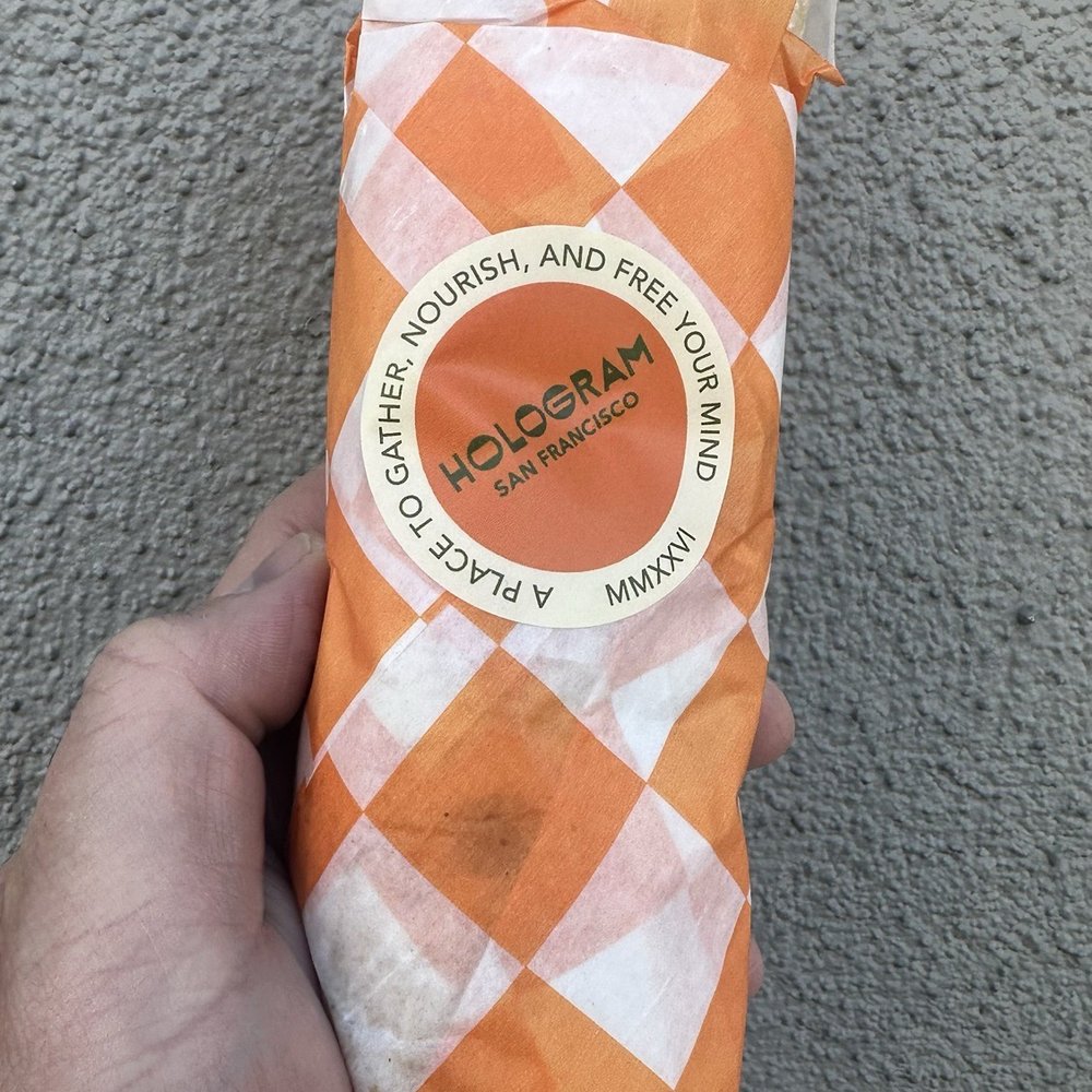 Hologram - A burrito called, "Frisco Shorty." - Coffee & Tea Near Me - San Francisco, California Hologram - A burrito called, "Frisco Shorty." - Coffee & Tea Near Me - San Francisco, California