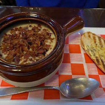 The Brickhouse Bar & Grill - Potato Leek Soup w Bacon - American Near Me - Stamford, Connecticut