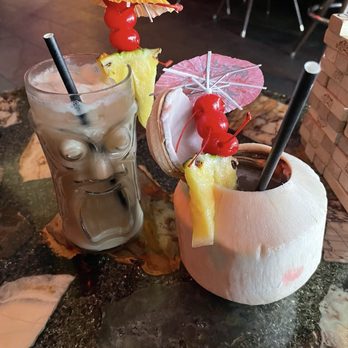 Tonga Hut - Kraken Dole Whip and Tikitastic(special request to be inside a coconut) - Hawaiian Near Me - Palm Springs, California Tonga Hut - Kraken Dole Whip and Tikitastic(special request to be inside a coconut) - Hawaiian Near Me - Palm Springs, California