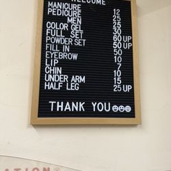 Kim's Nail Salon - Price list June 2025