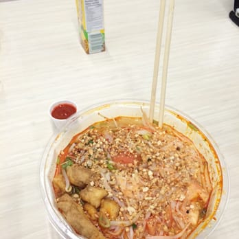 Thai Express - Spicy tofu tom yum soup. Tastes alright for fast food but nothing to write home about. Tomatoes were very anemic looking. - Thai Near Me - Toronto, Ontario Thai Express - Spicy tofu tom yum soup. Tastes alright for fast food but nothing to write home about. Tomatoes were very anemic looking. - Thai Near Me - Toronto, Ontario